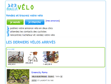 Tablet Screenshot of 123velo.fr